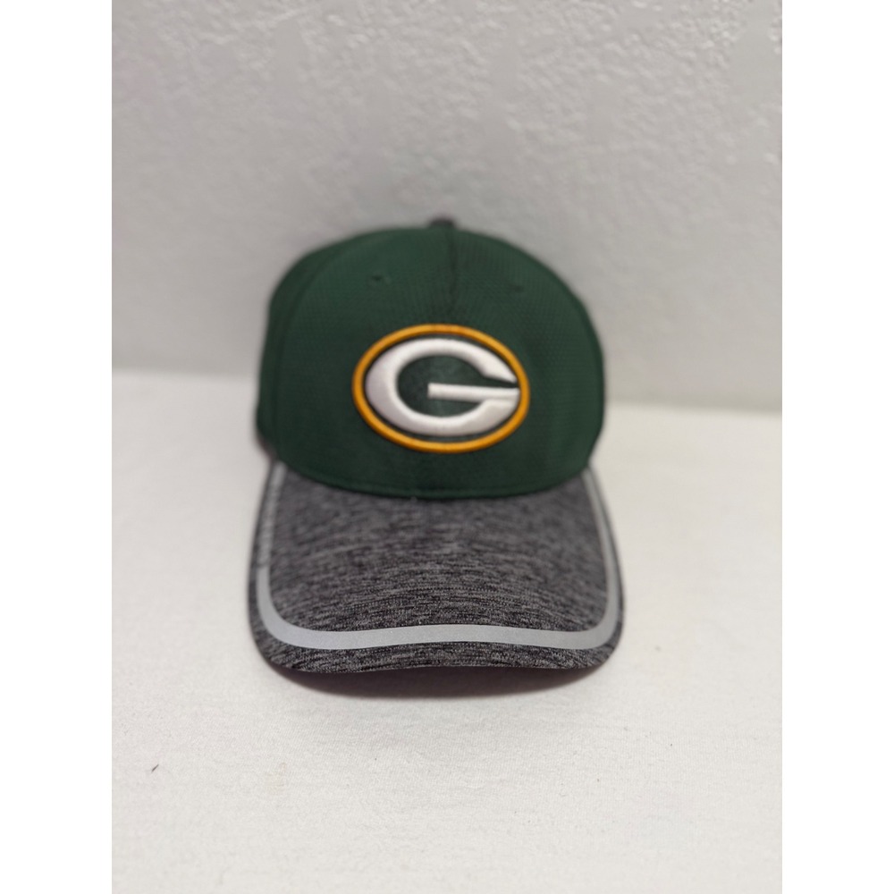 New Era 39THIRTY Green Bay Packers NFL Sideline Stretch Fit Hat Green Gray L/XL